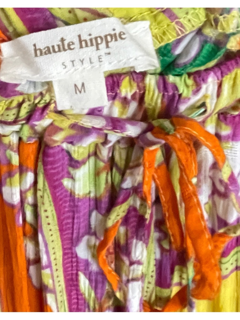 Haute Hippie Wide-leg Pants, Size Medium Vibrant - Picture 5 of 15
